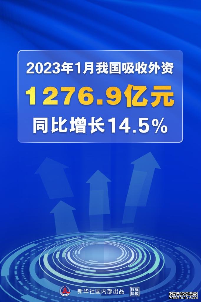 开年首月我国吸收外资超千亿元同比增长14.5%