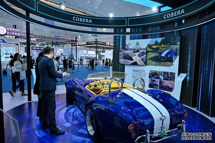 2023世界动力电池大会期间展出的匈牙利全电动跑车。受访者供图