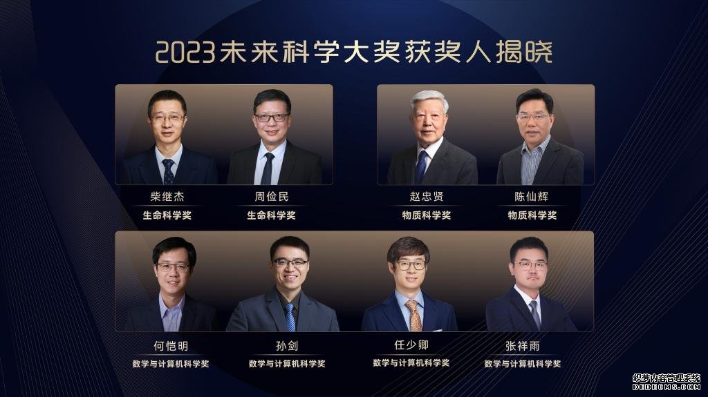 赵忠贤等8人获2023未来科学大奖