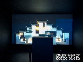 美轮美奂的《徽派建筑时光之美》艺术展。受访方供图