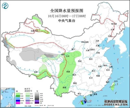 海南新疆等地仍有较强降水 后天起我国大范围雨雪将至