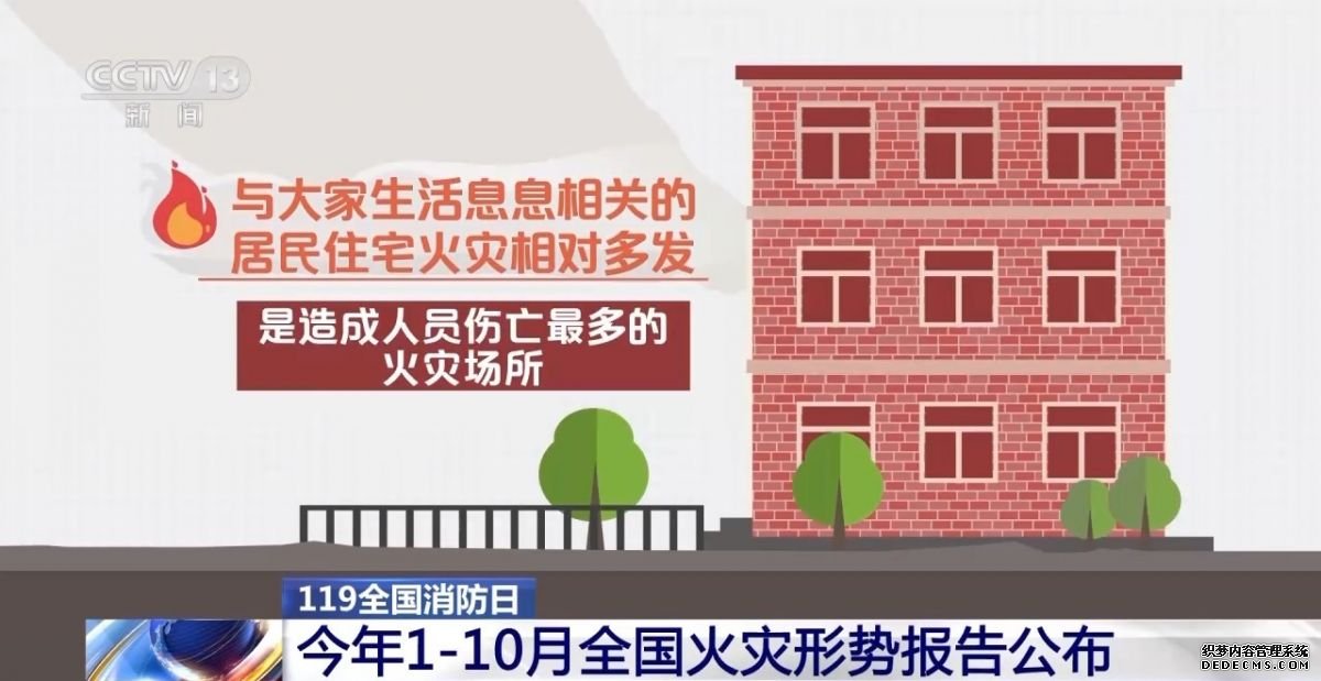 今年1至10月全国共接报火灾74.5万起 警惕冬春季节火灾多发