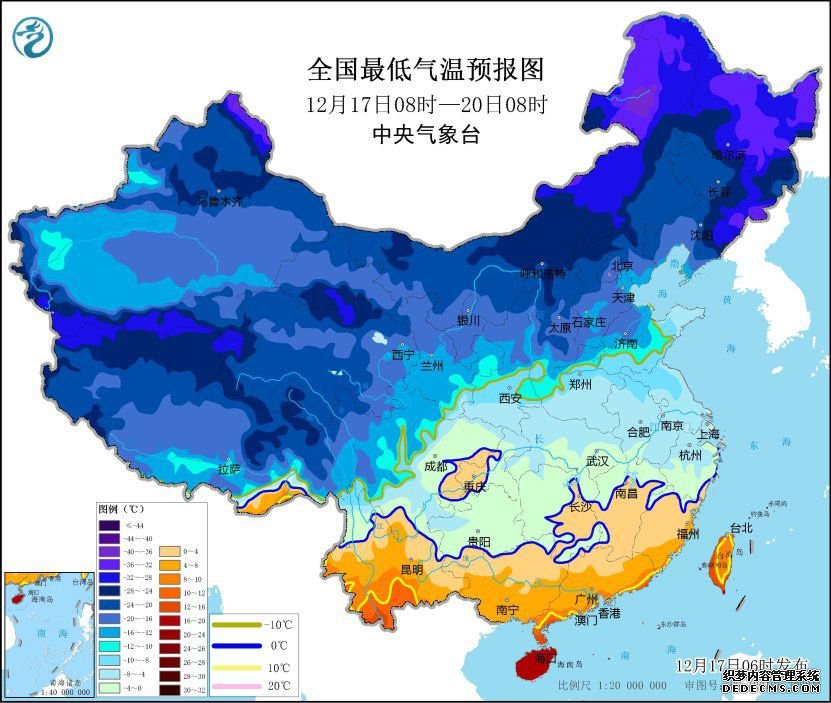 我国大部地区气温将持续偏低 南方有雨雪天气