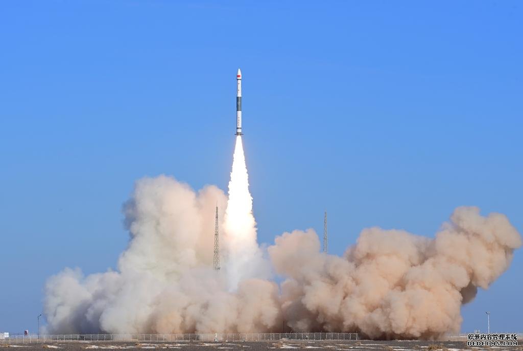   12月27日14时50分，我国在酒泉卫星发射中心使用快舟一号甲运载火箭，成功将天目一号气象星座19-22星发射升空，卫星顺利进入预定轨道，发射任务获得圆满成功。新华社发（汪江波 摄）