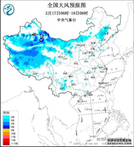 寒潮将影响我国大部地区 中东部地区将有明显雨雪天气