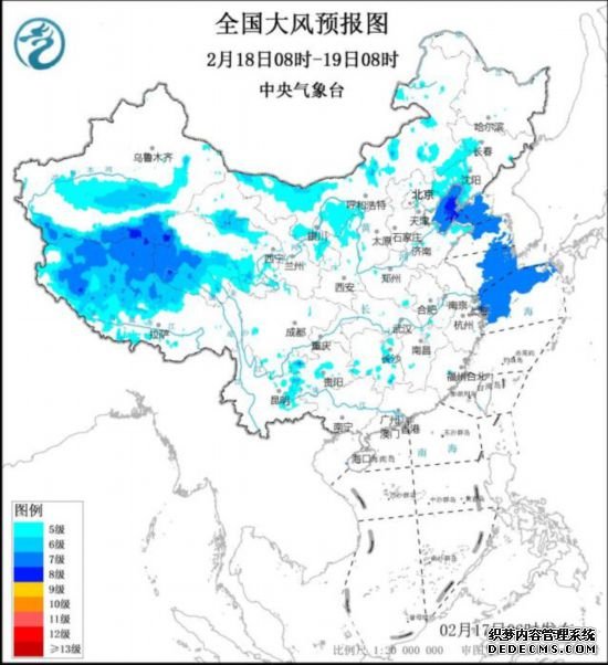 寒潮将影响我国大部地区 中东部地区将有明显雨雪天气