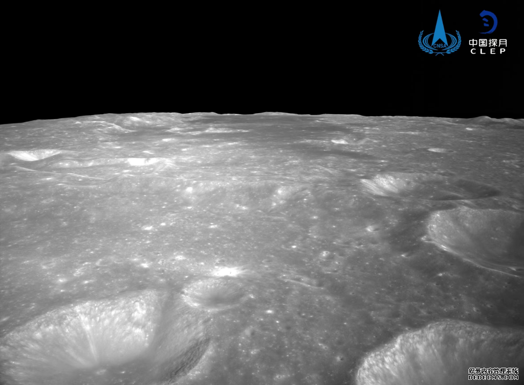 嫦娥六号着陆器降落相机拍摄影像图1。（国家航天局供图）