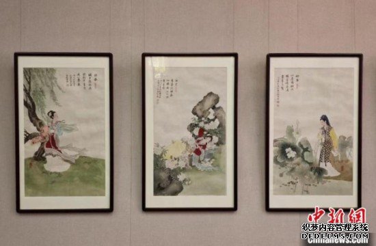 56幅《红楼梦》系列书画作品在冯其庸学术馆展出
