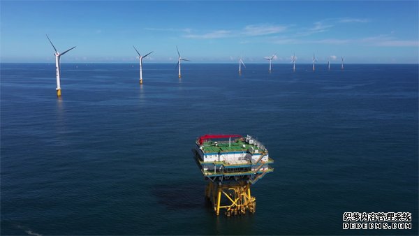 广东阳江沙扒海上风电项目。受访者供图