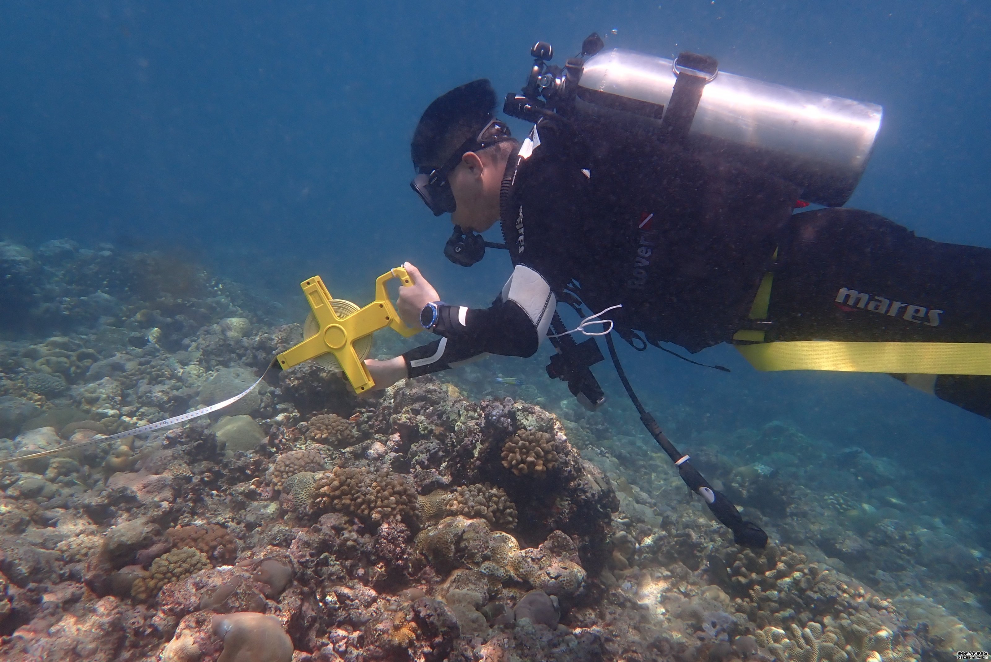 黄岩岛海域生态环境状况调查现场。生态环境部华南环境科学研究所供图