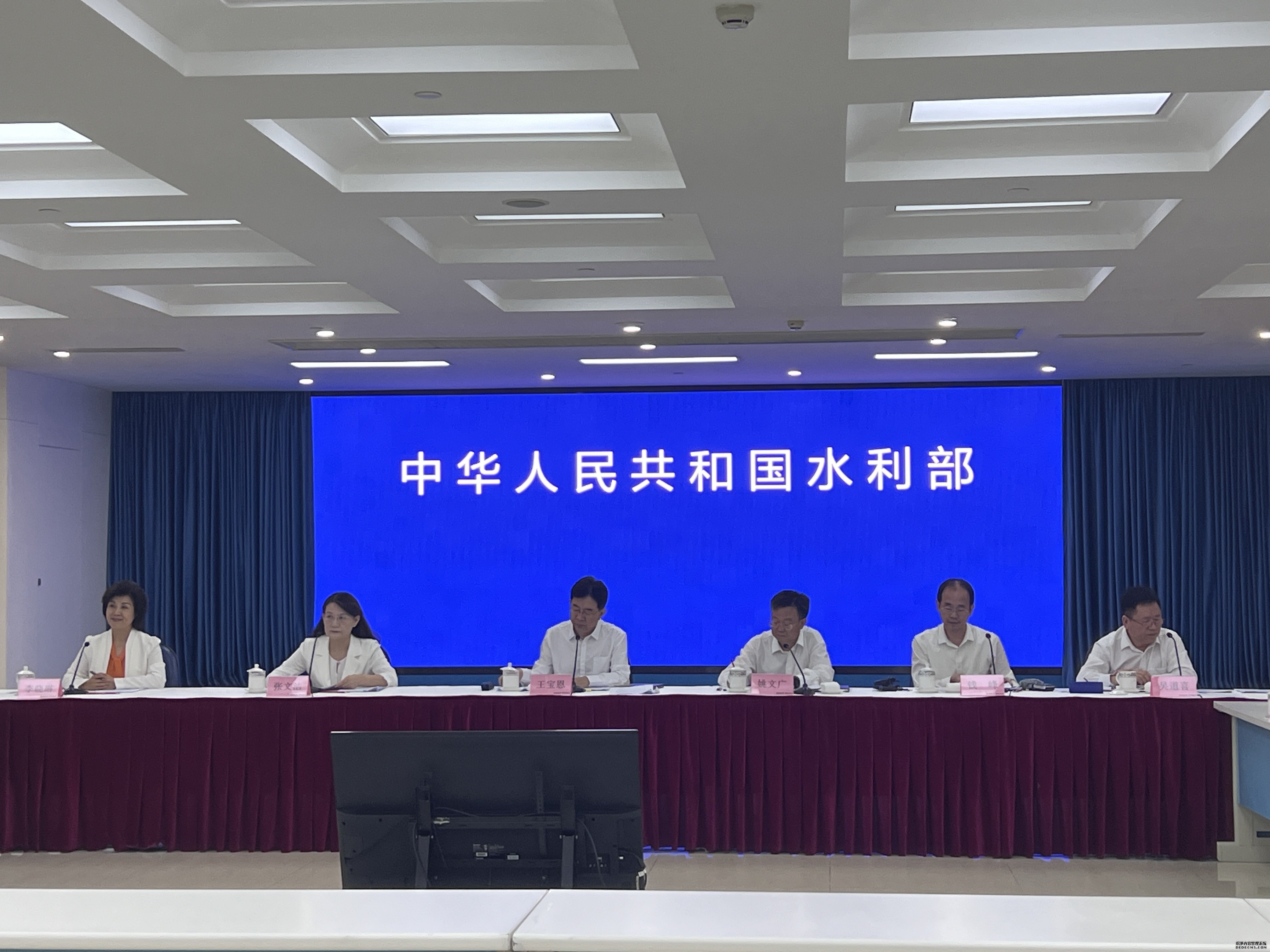 “七下八上”防汛关键期有关情况新闻通气会现场。人民网 欧阳易佳摄