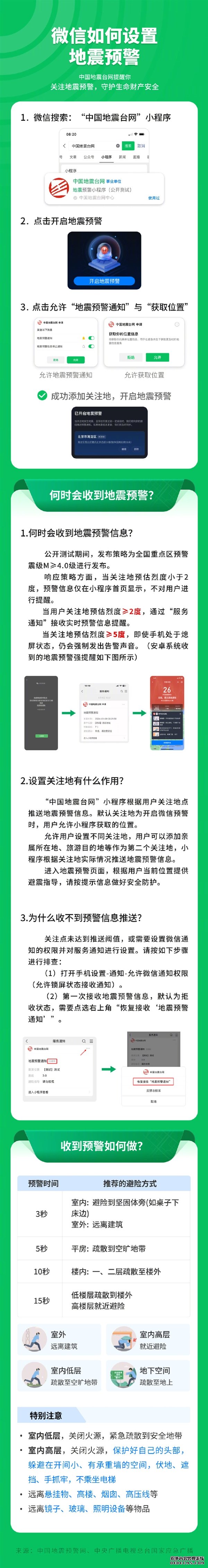 全国地震预警微信小程序上线  设置教程方法介绍