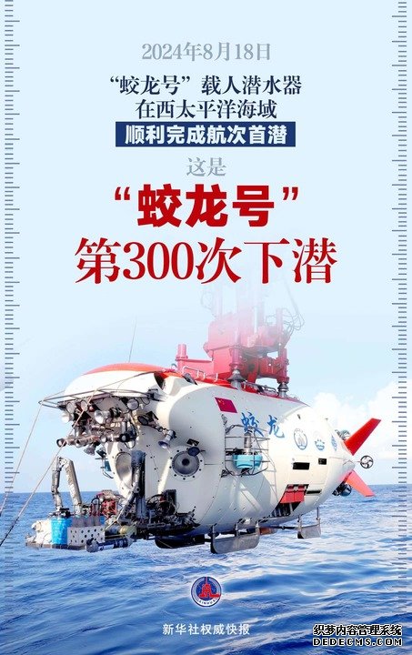 顺利完成300潜！“蛟龙号”彰显中国深潜实力