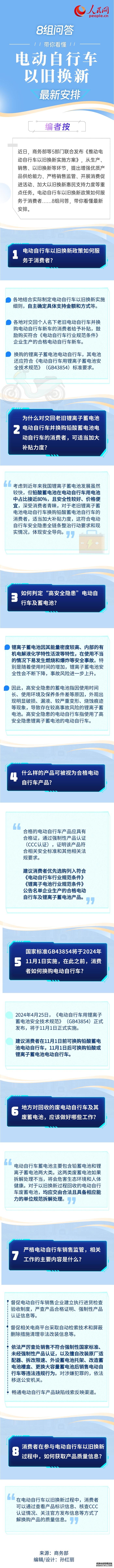 8组问答，带你看懂电动自行车以旧换新最新安排