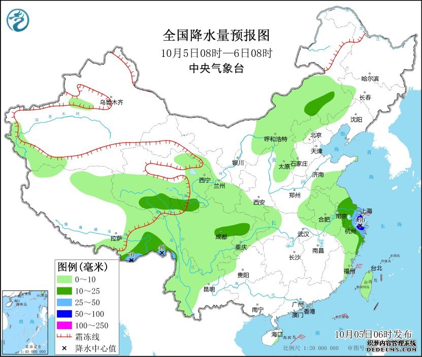 弱冷空气扫尾国庆假期 江浙沪有较强降雨